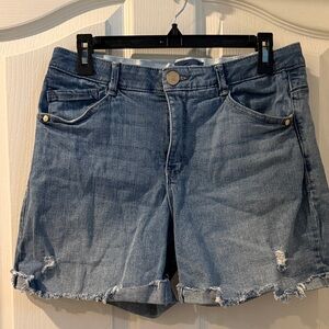 Democracy Blue Denim Women's Distressed Shorts